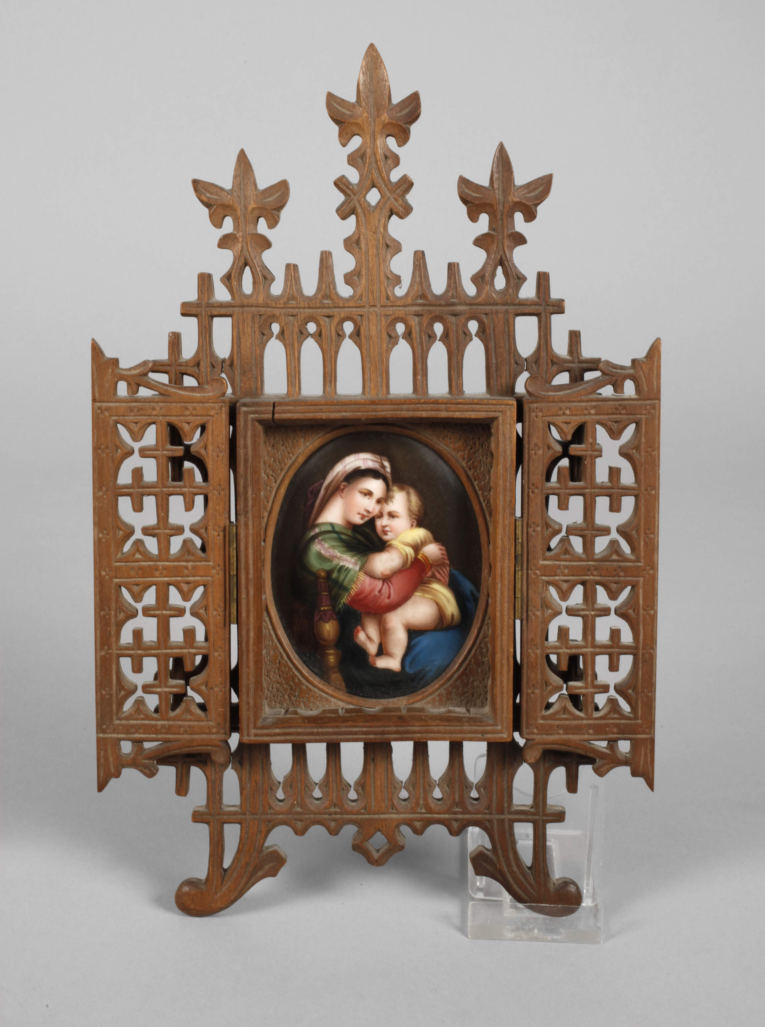 Tischaltar mit Bildplatte "Madonna della Sedia"