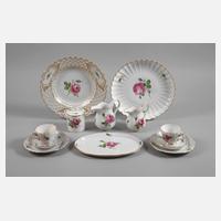 Meissen Konvolut "Rote Rose"111