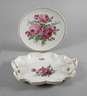 Meissen Henkelschale und Wandteller "Blume 2"