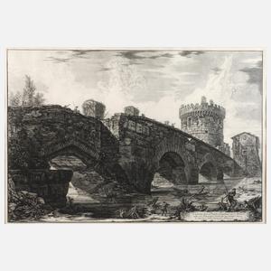 Giovanni B. Piranesi, Veduta del Ponte Lugano