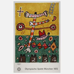 James Alan Davie, Plakat für Olympische Spiele 1972