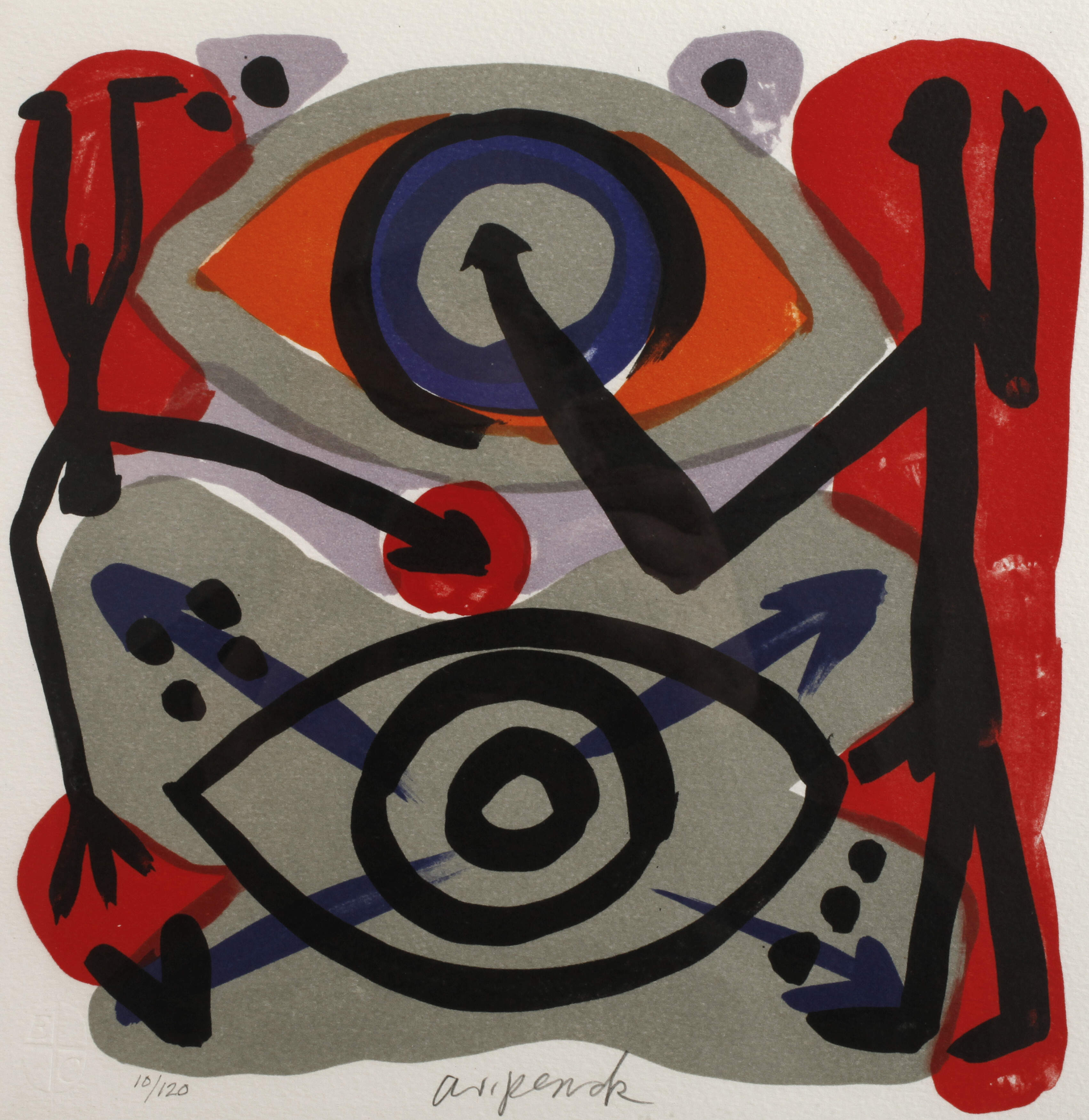 A. R. Penck, Blatt aus der Kopenhagen-Suite II