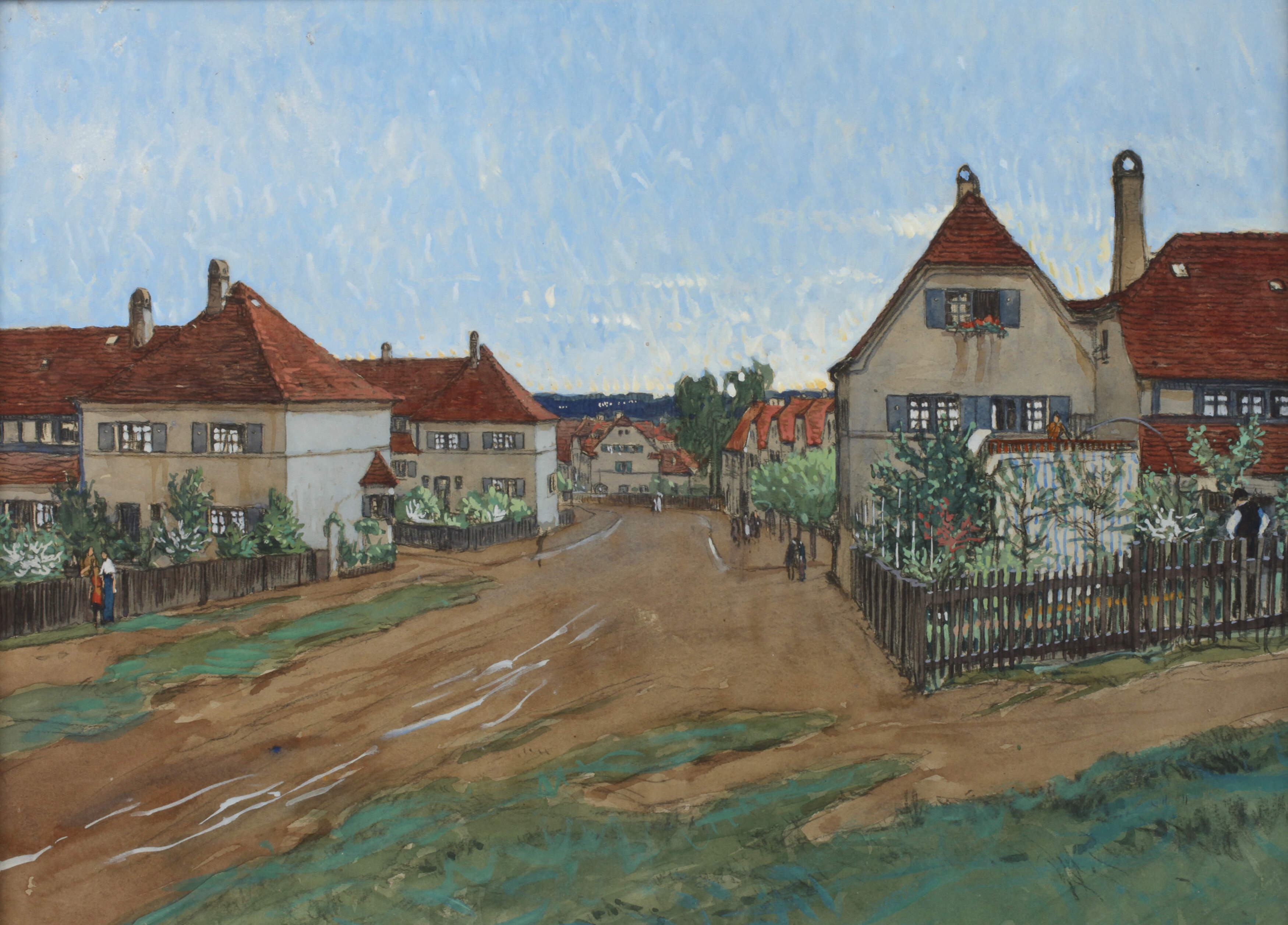 Fritz Beckert, Straßenansicht Hellerau