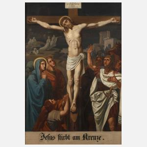 Kreuzwegszene, "Jesus stirbt am Kreuze"