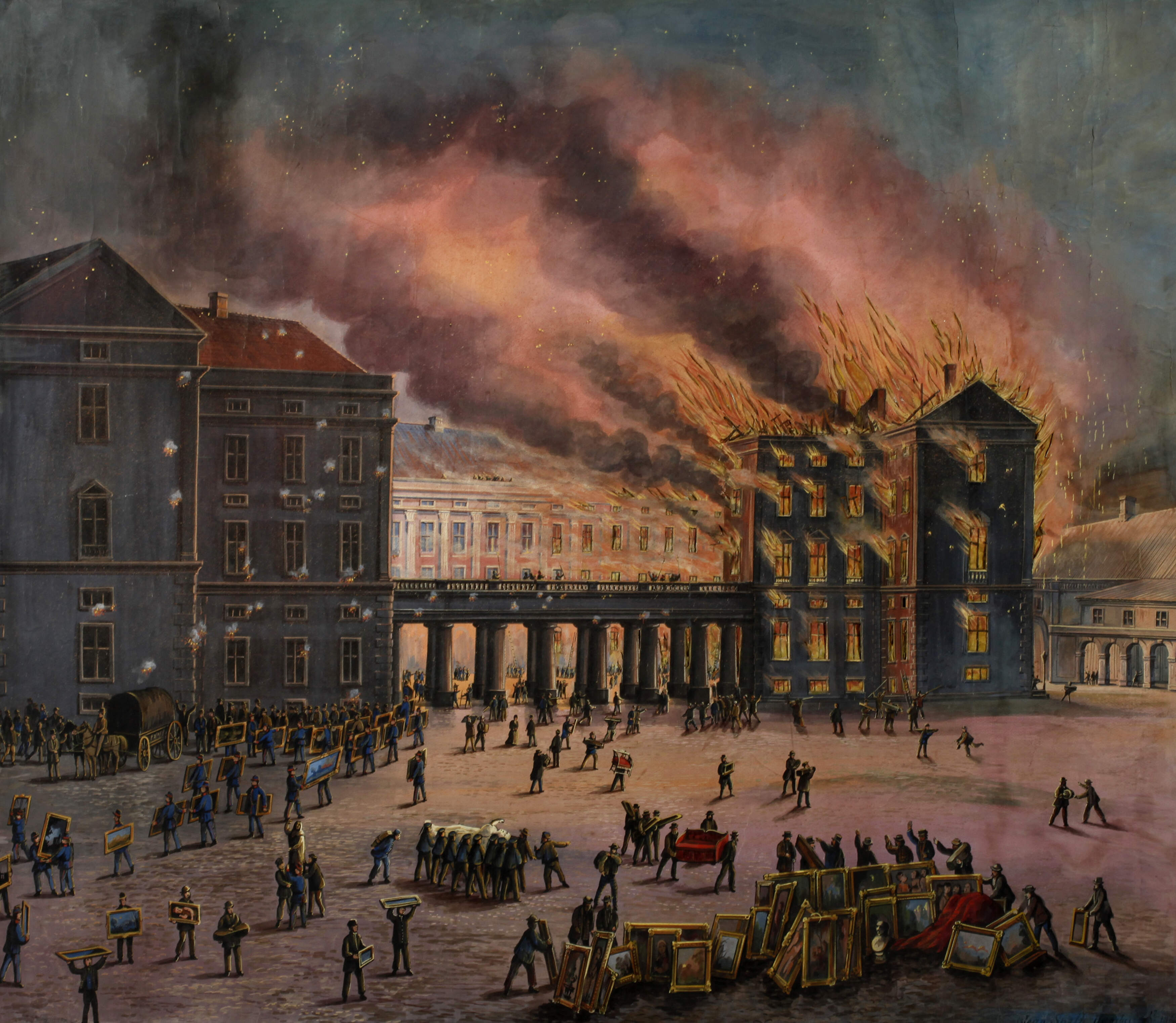 Jean Speth, Brand des Schlosses Christiansborg