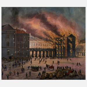 Jean Speth, Brand des Schlosses Christiansborg