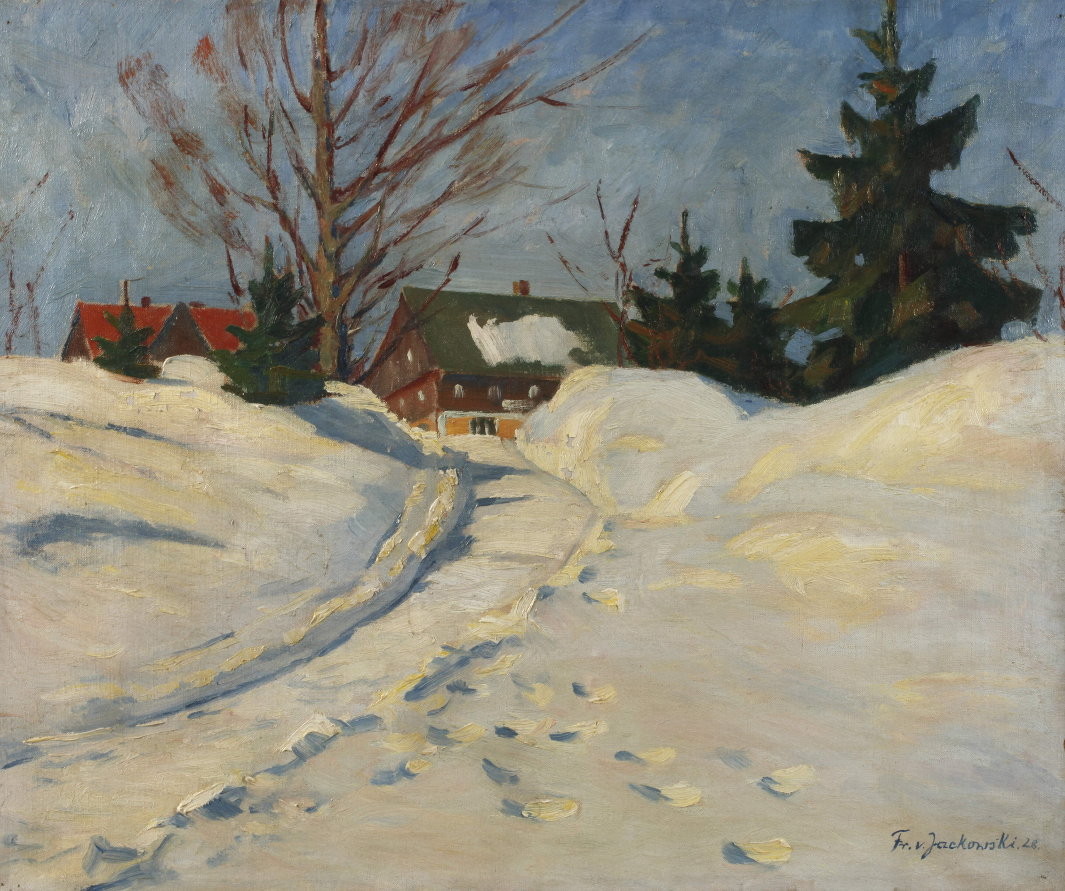 Franz von Jackowski, Lichte Winterlandschaft