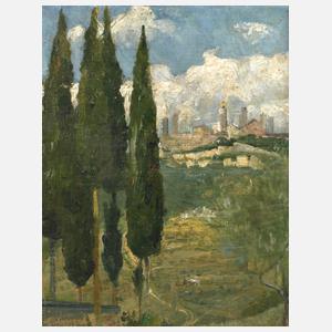 Martin Kurreck, Blick auf San Gimignano