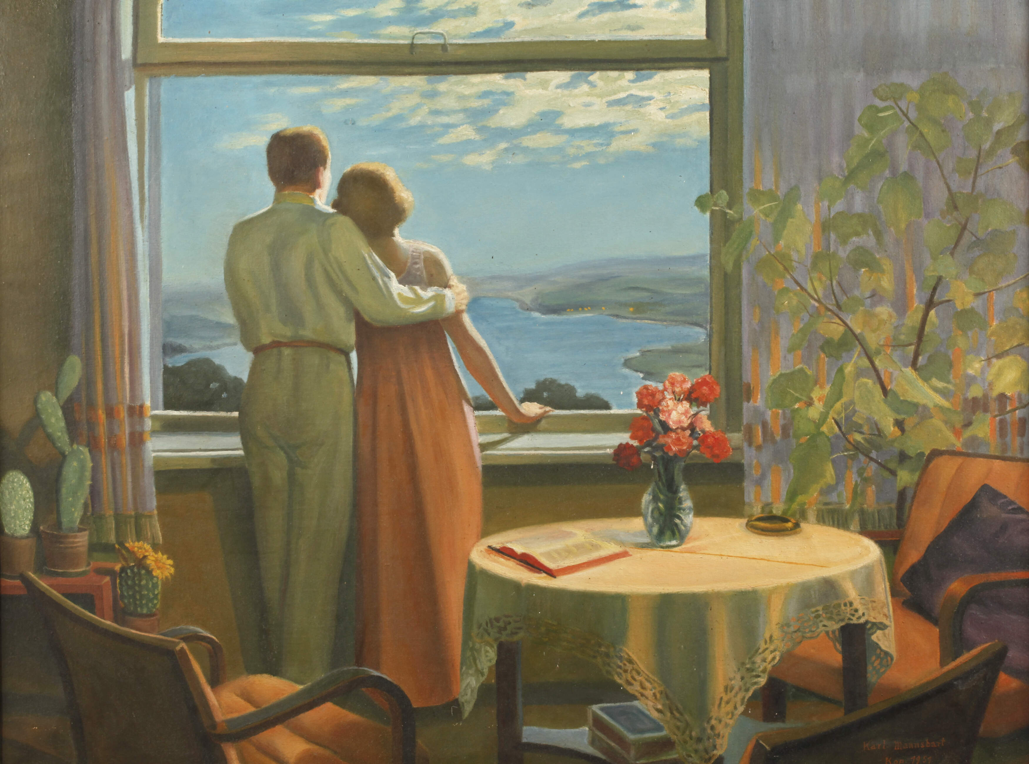 Karl Mannsbart, Paar am Fenster