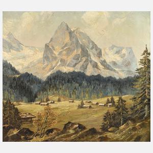 Erich Wegener, "Rosenlaui im Haslital mit Wetterhorn"