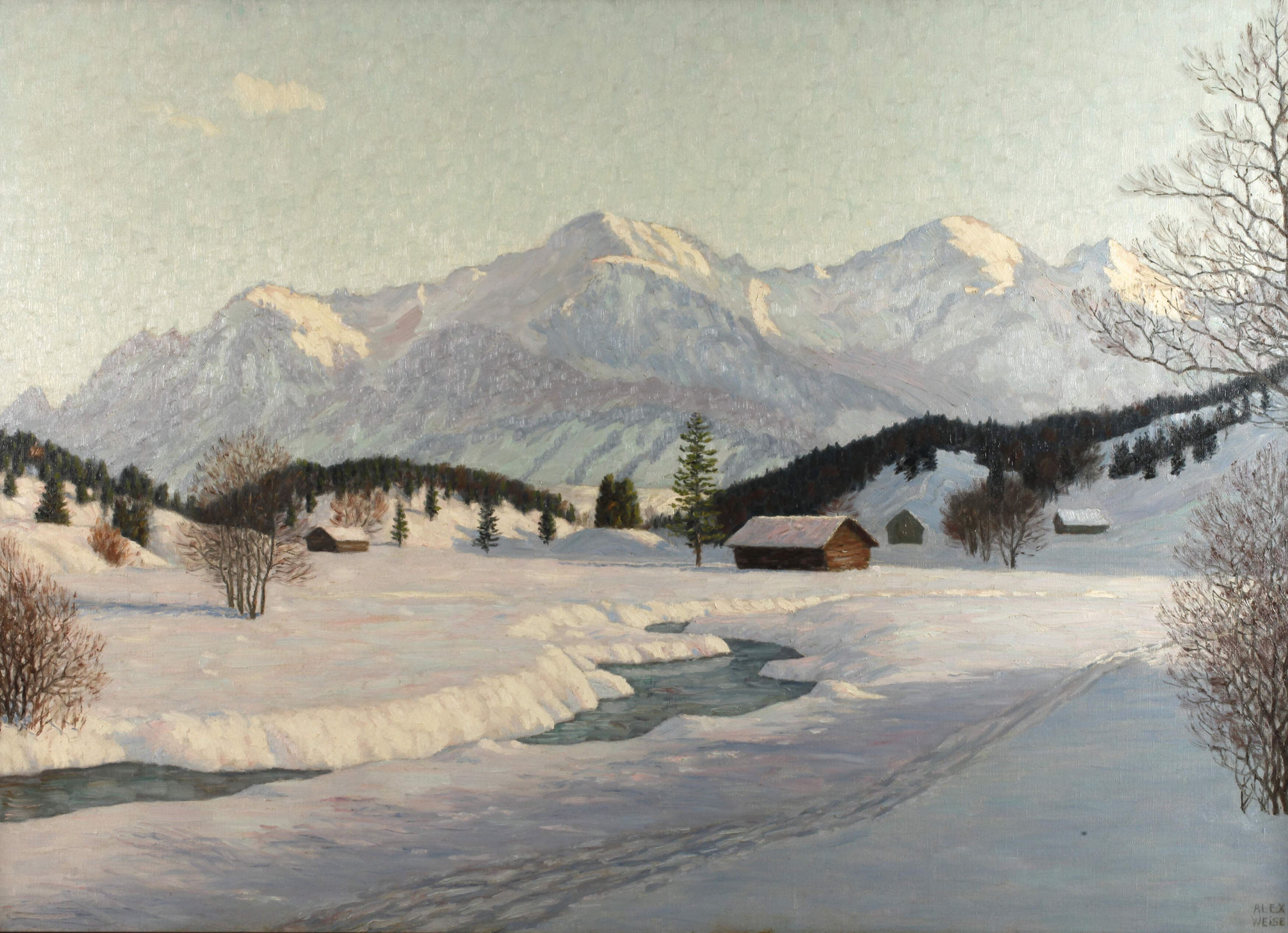 Alexander Weise, "Winter im Gebirge"