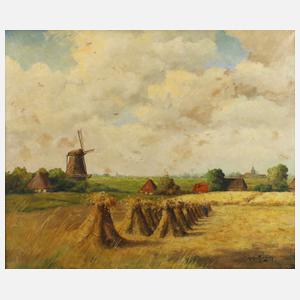 Landschaft mit Windmühle