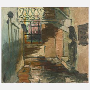 Expressionist, Ansicht einer Gasse