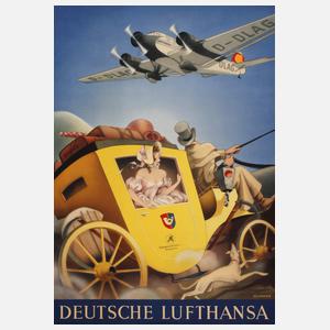 Werbeplakat Lufthansa