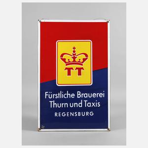 Emailleschild Fürstliche Brauerei Thurn und Taxis