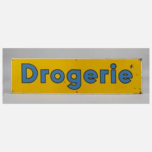 Emailleschild Drogerie