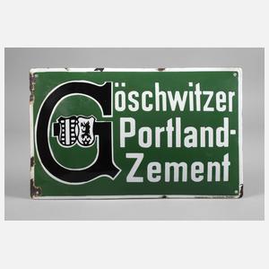 Emailleschild Göschwitzer Portland-Zement