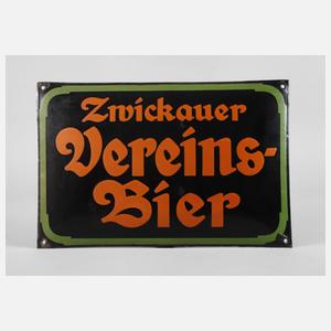 Emailleschild Zwickauer Vereinsbiere