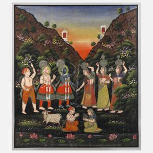 Krishna und die Gopis