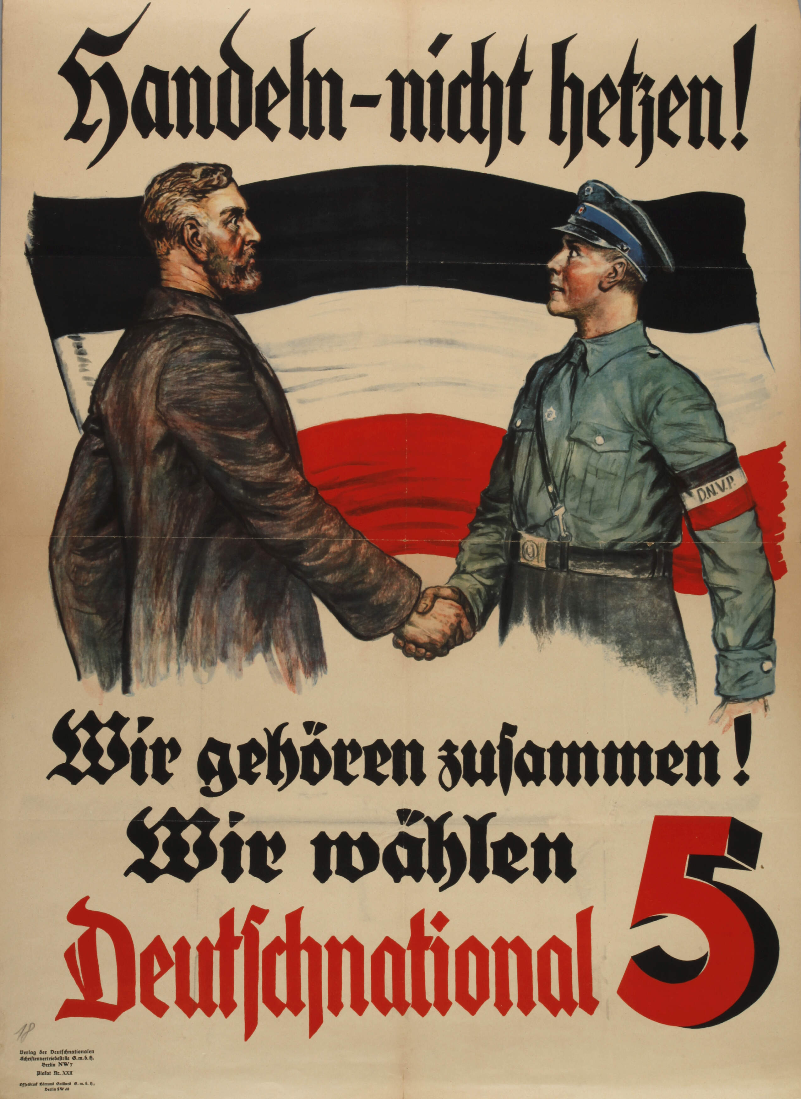 Wahlplakat Weimarer Republik