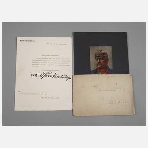 Autograph Paul von Hindenburg