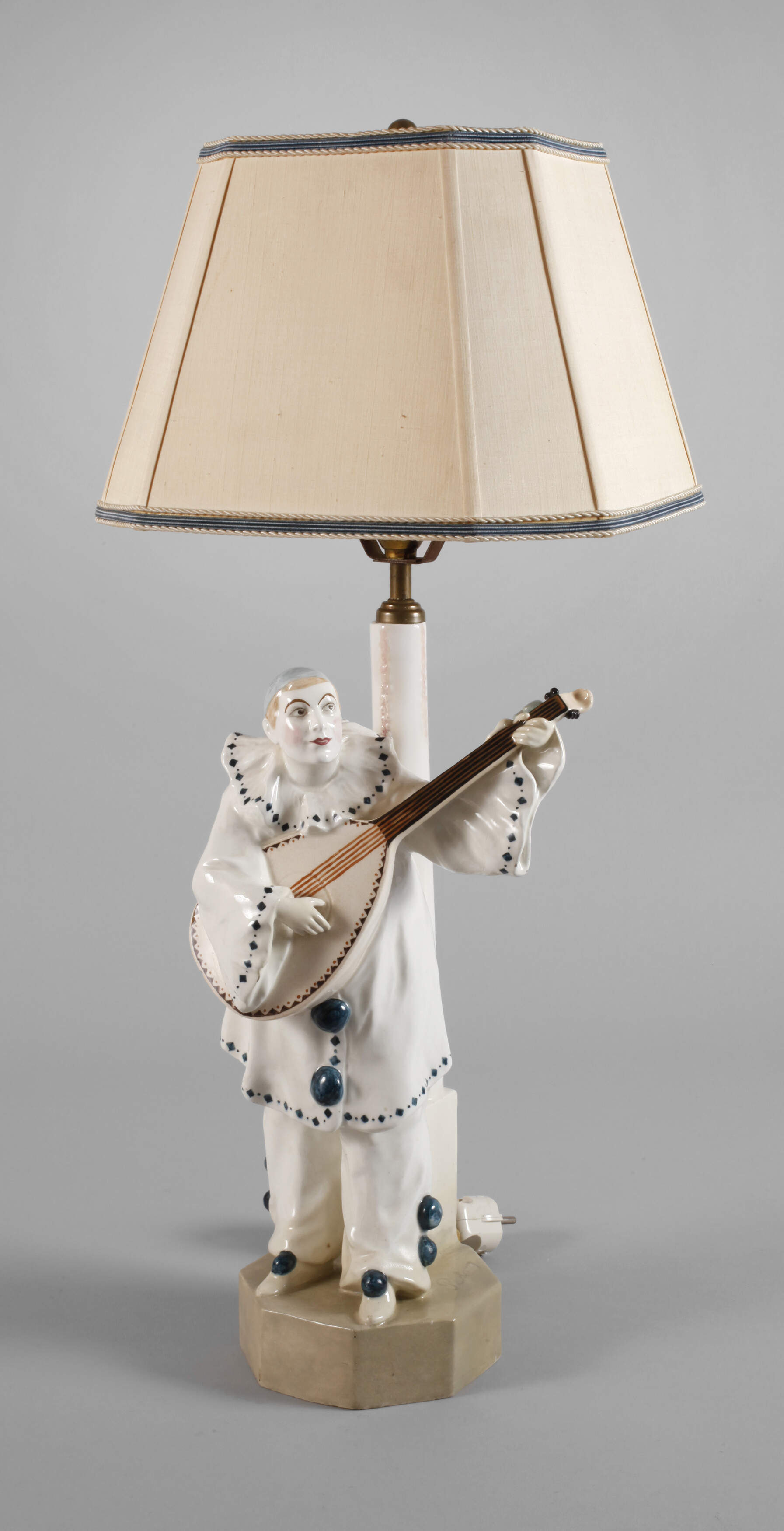 Goldscheider Wien Lampe mit Pierrot