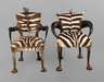 Michel Haillard zwei Zebra-Sessel