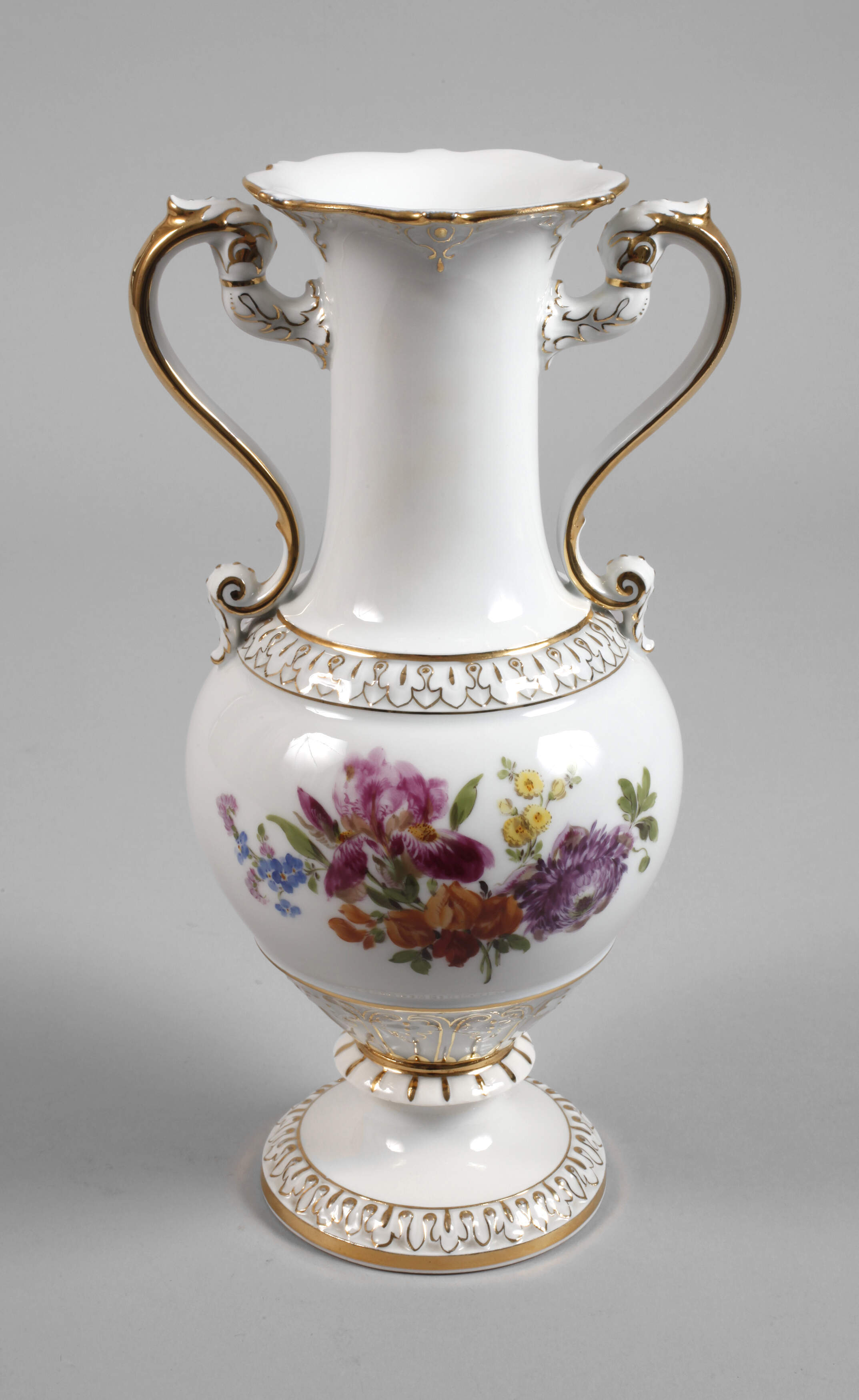 Meissen prunkvolle "Henkelvase"