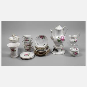 Meissen Kaffeeservice "Rote Rose"