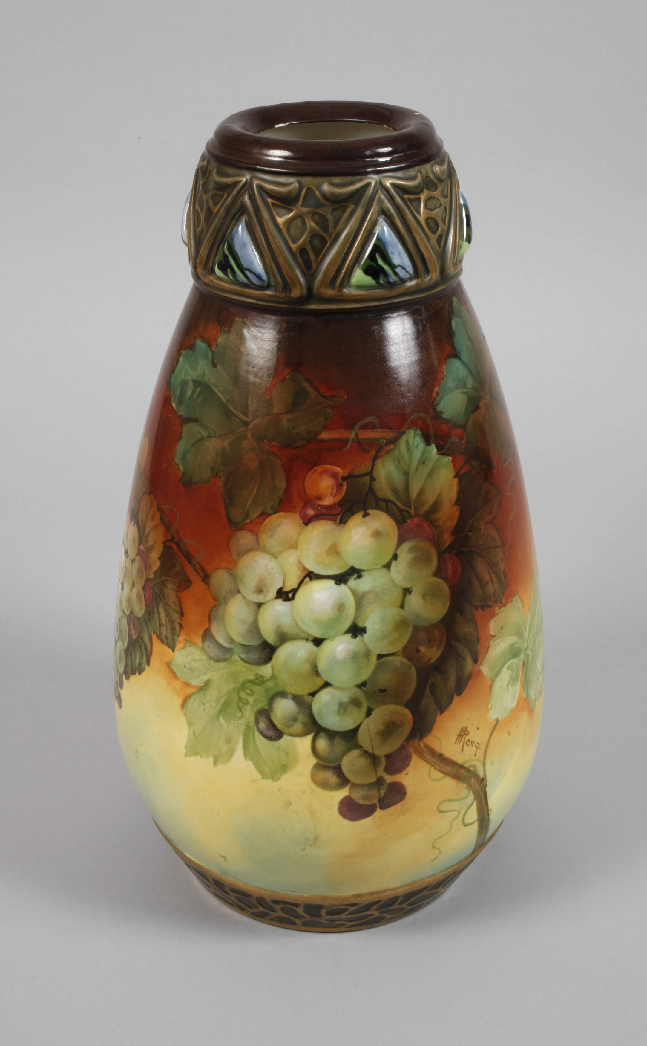 Ernst Wahliss Wien große Vase