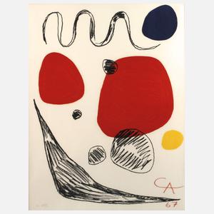 Alexander Calder, "Red, blue and yellow spheres"