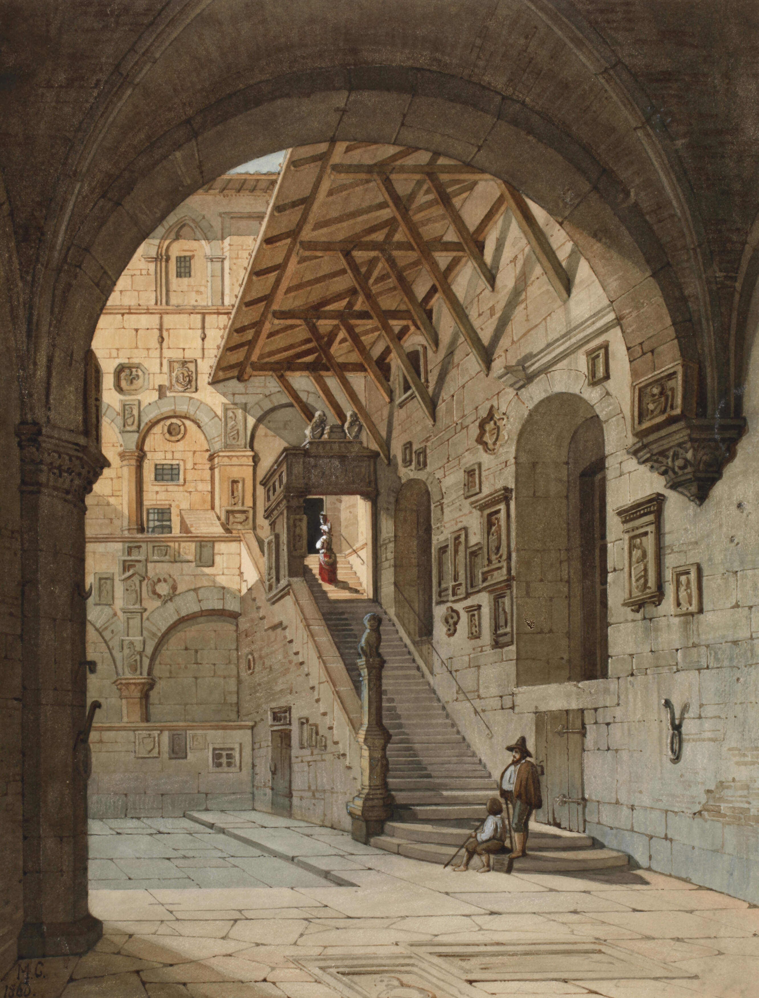 Martin Gensler, Außentreppe im Palazzo Bargello