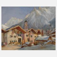 Bruno Richter, Ansicht Mittenwald und Karwendel111