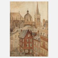 Adolph Thywissen, Stadtansicht Aachen mit dem Dom111