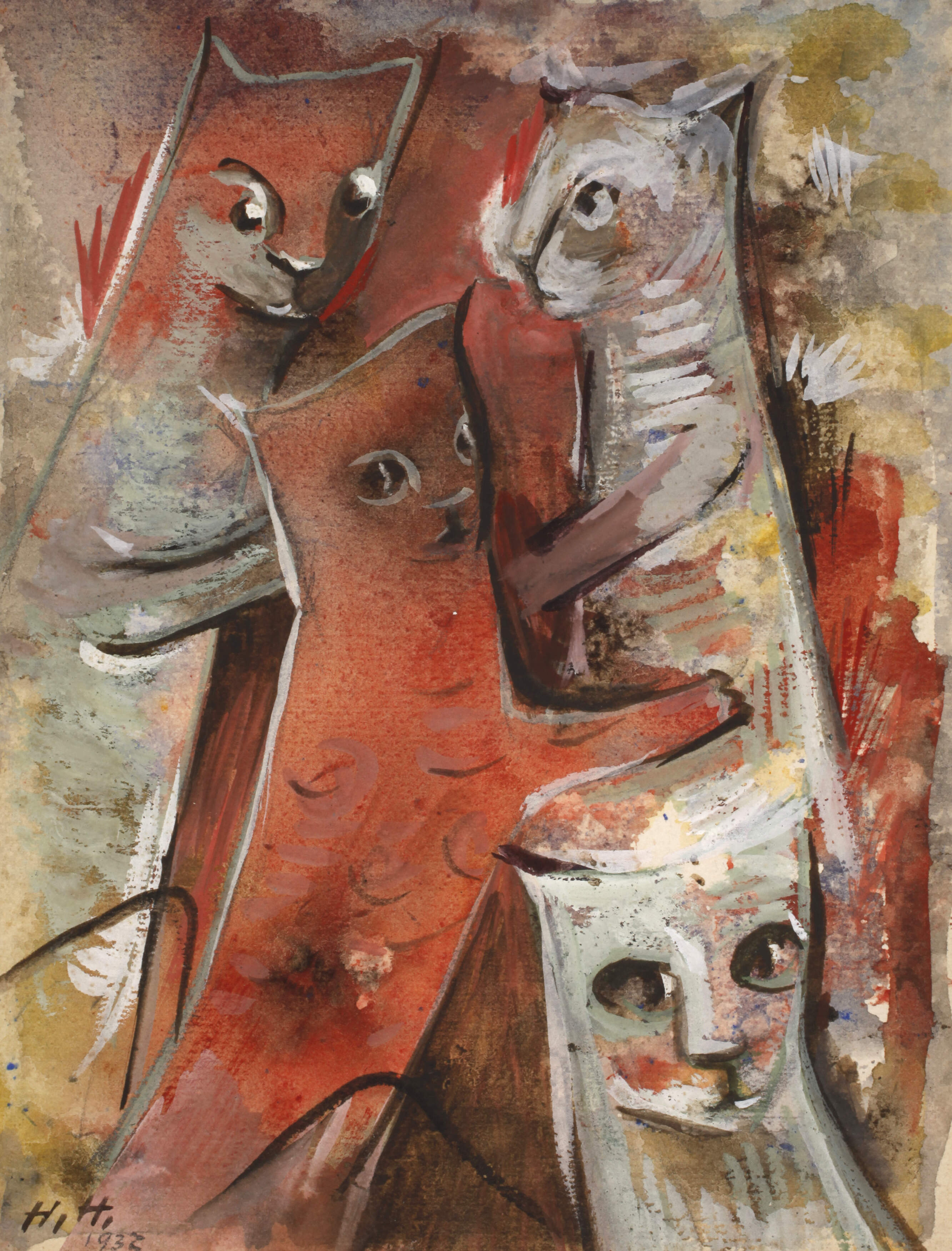 Hannah Höch, "Katzen"