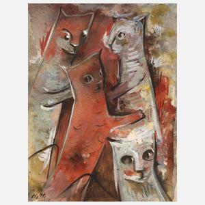 Hannah Höch, "Katzen"