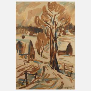 Fredo Bley, "Winter im Erzgebirge"