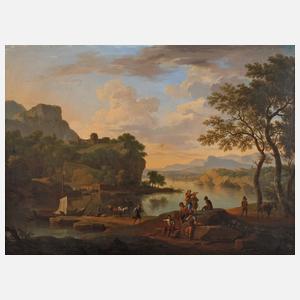 Jacob de Heusch, Italienische Flusslandschaft