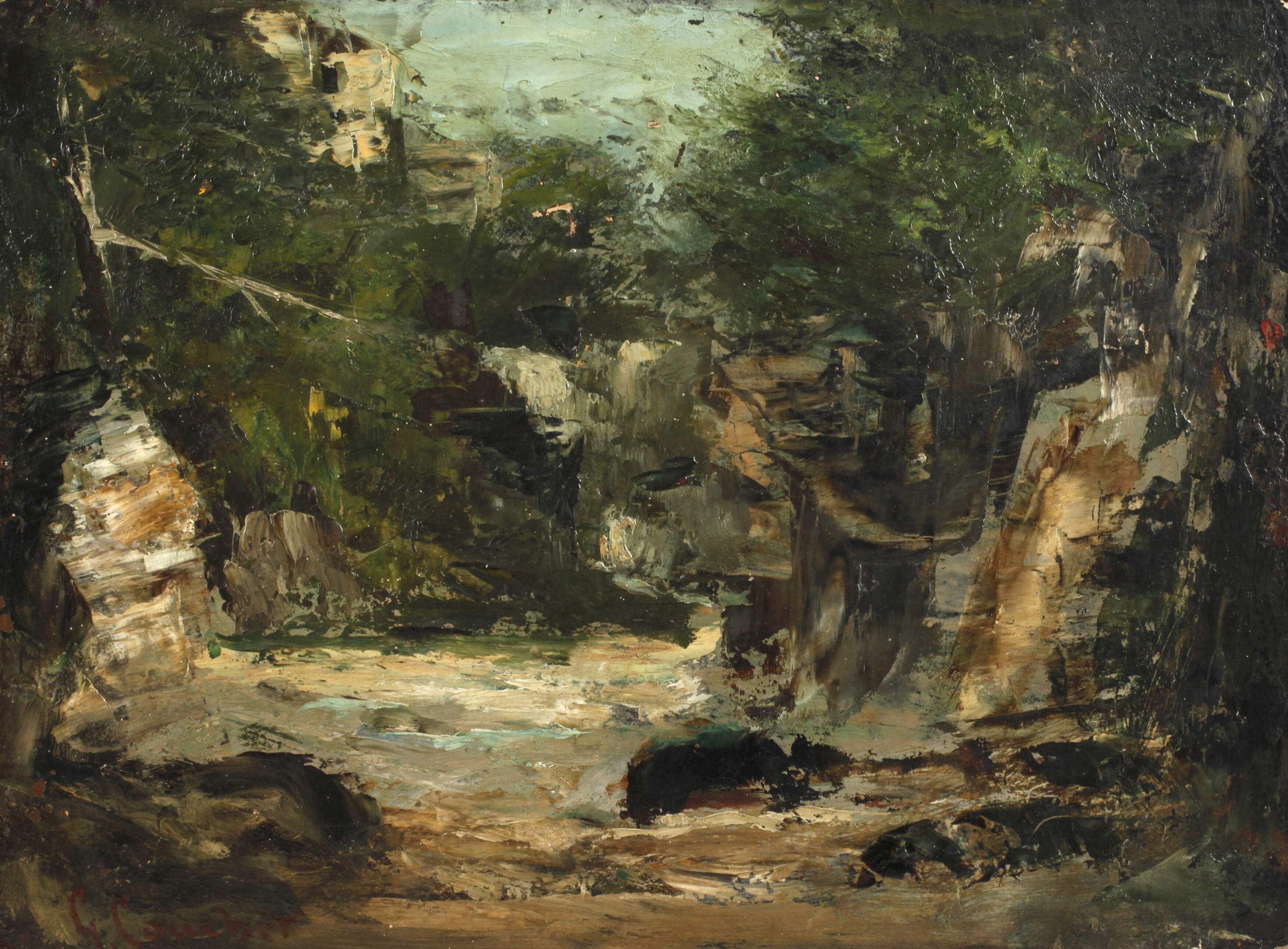 Gustave Courbet, “Wildbach”