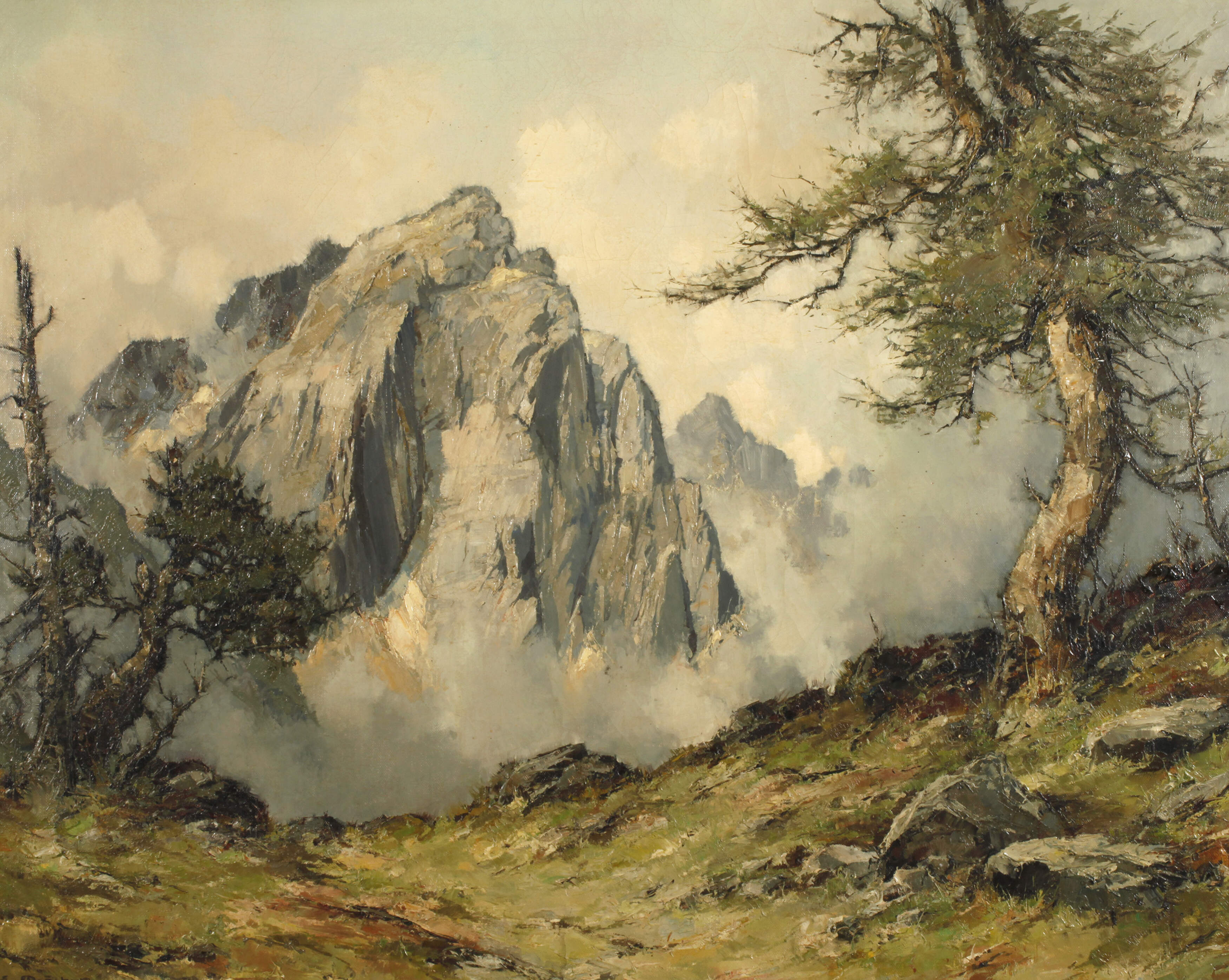 Ernst Bröcker, Hochgebirgslandschaft