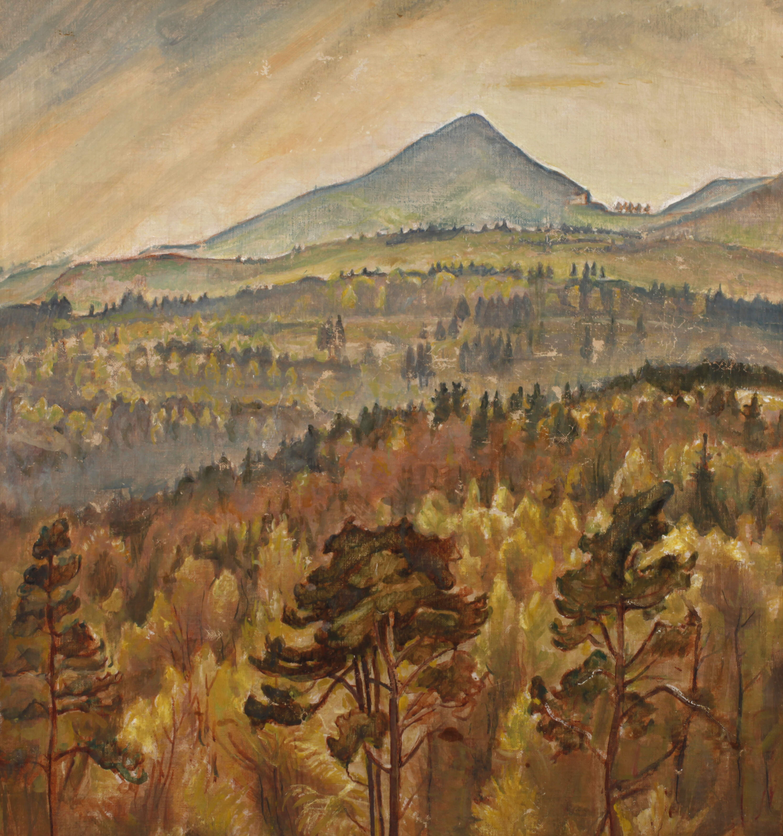 Gertrud Fredrich, Herbstliche Gebirgslandschaft