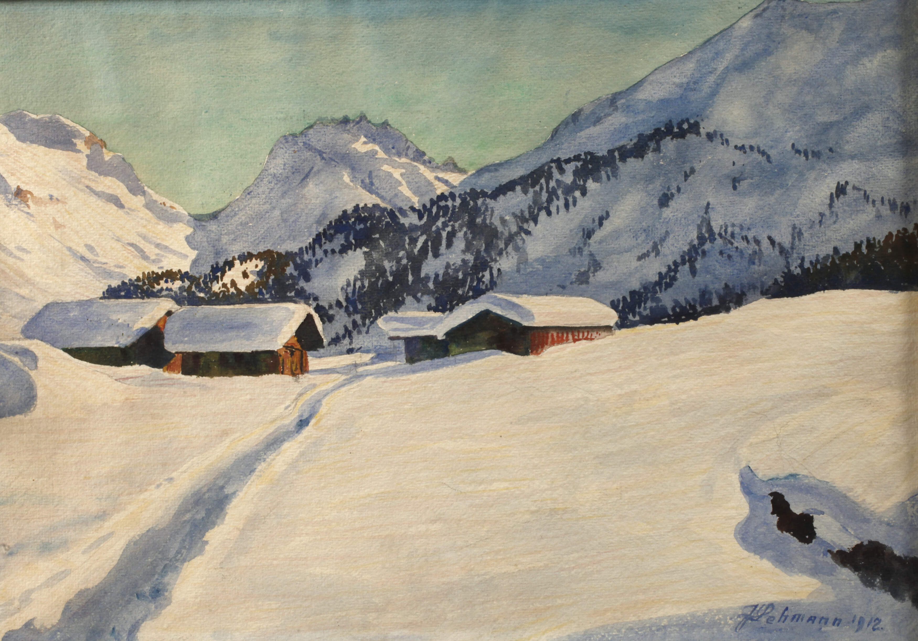 Jean Lehmann, Winter in den Alpen