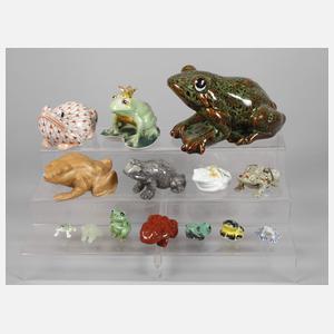 Kleine Froschsammlung