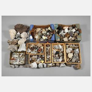 Sammlung Mineralien