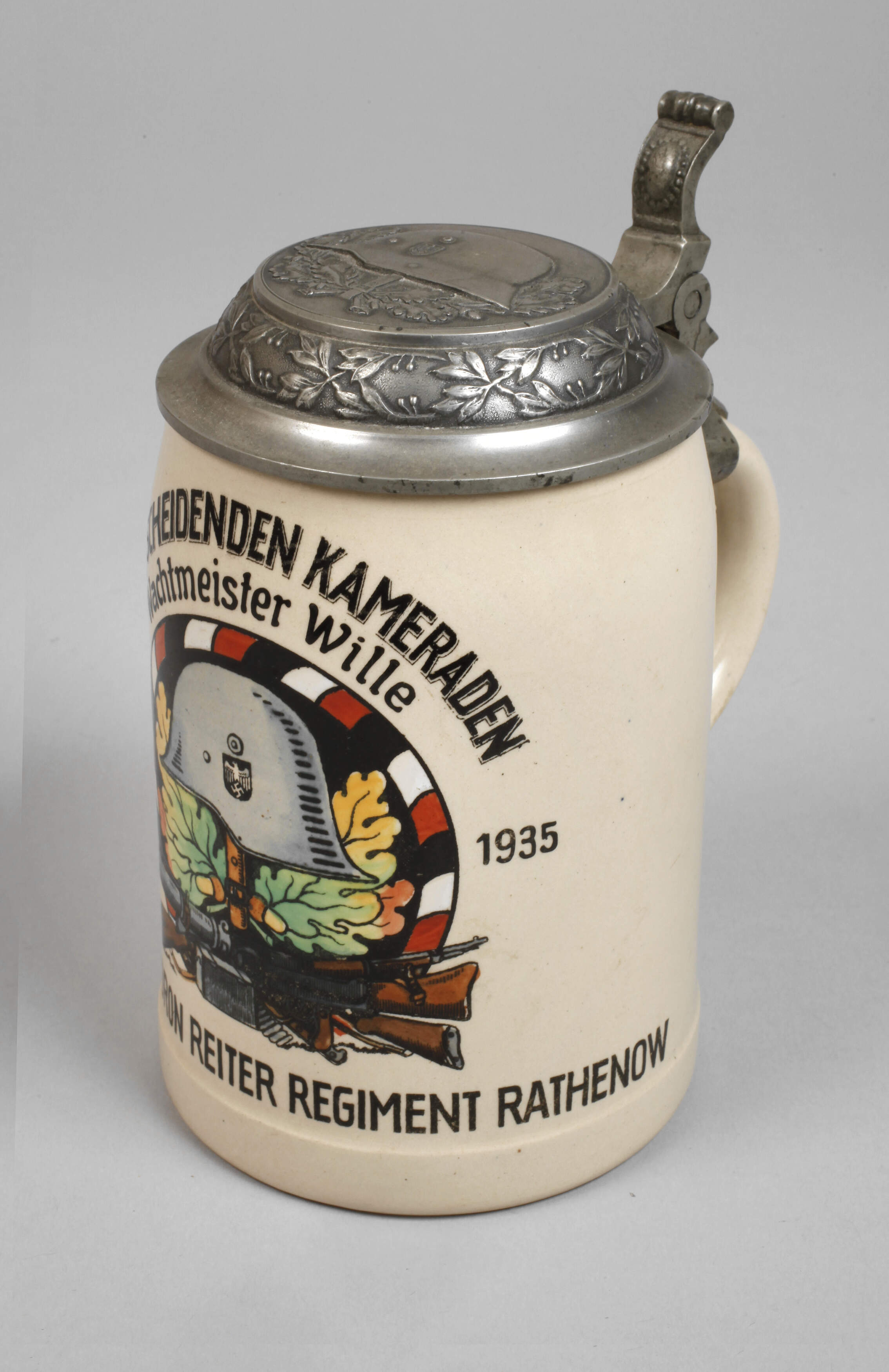 Andenkenkrug Reiter-Regiment Rathenow