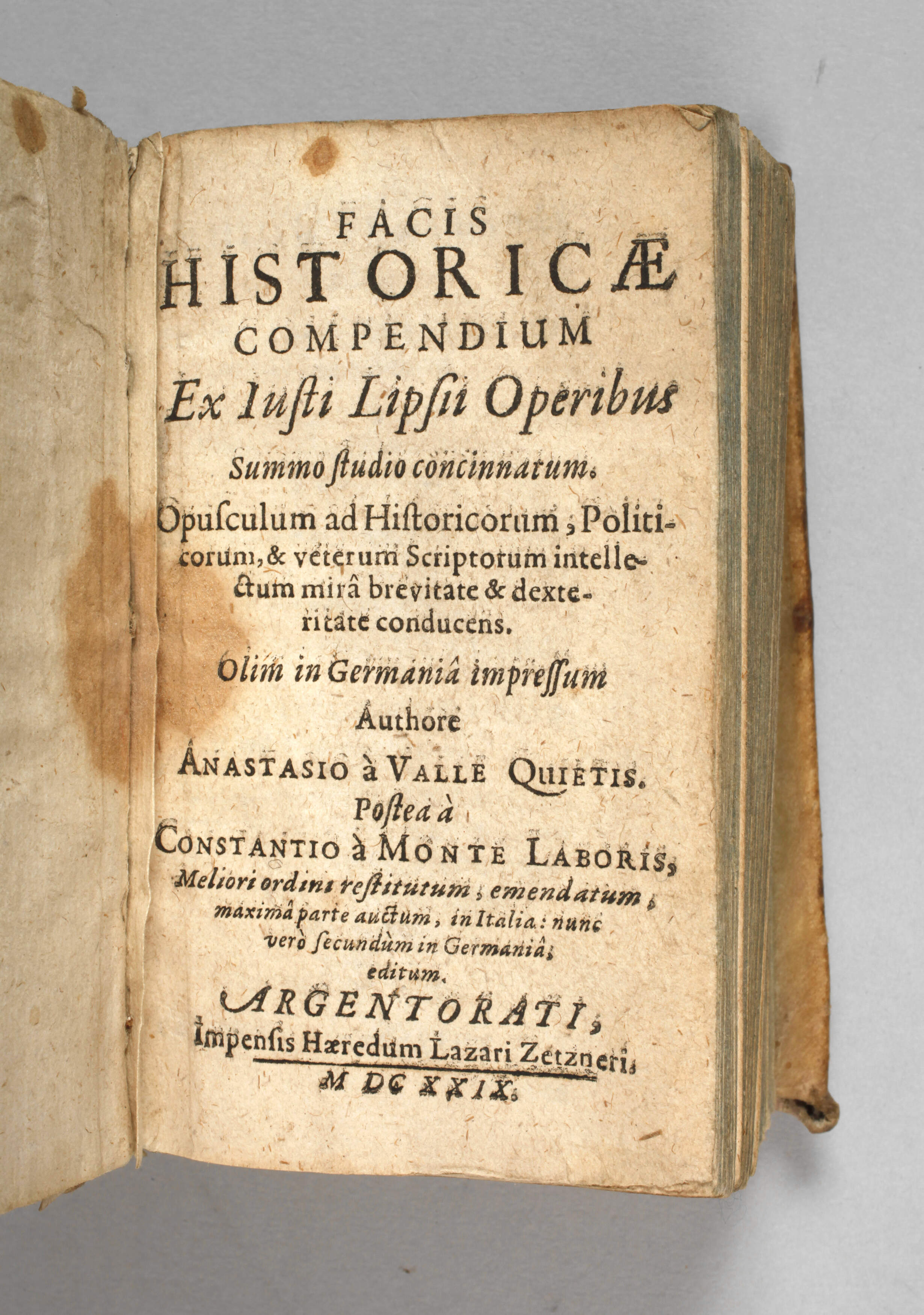 Facis Historicae Compendium 1629