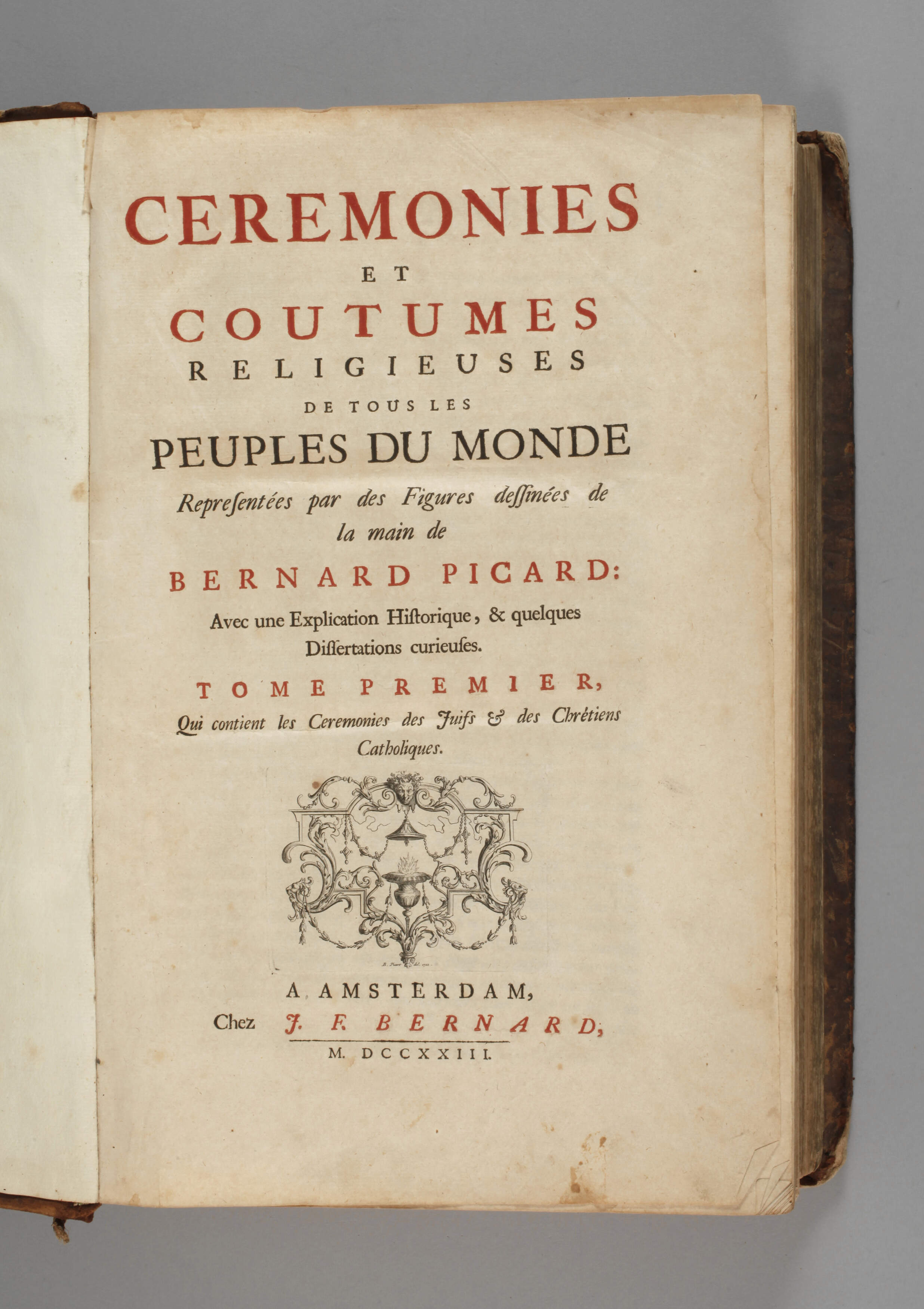 Ceremonies et Coutumes Religieuses 1723