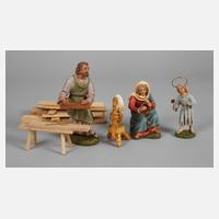 Marolin Set Krippenfiguren "Haus Nazareth"111