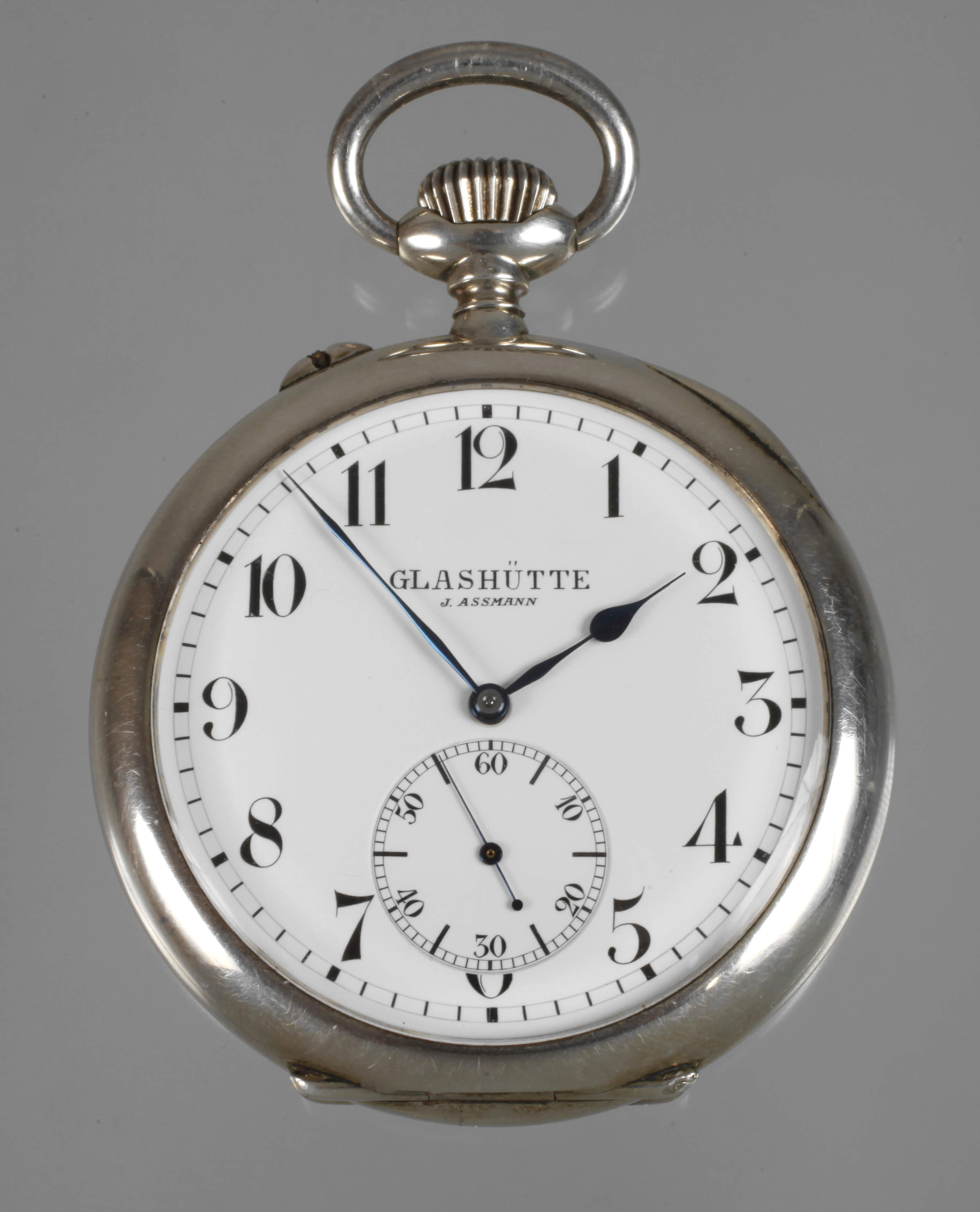 Große Herrentaschenuhr J. Assmann Glashütte