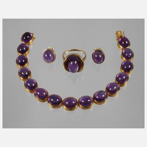 Schmuckset mit Amethysten